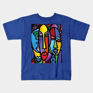 Abstract Face Colorful 2 Kids T-Shirt